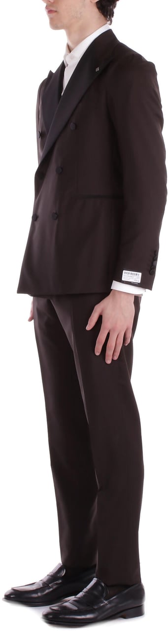 Tagliatore Dresses Dark Brown Bruin