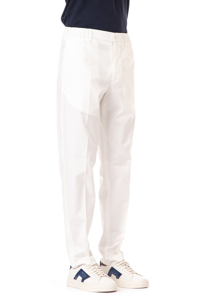 Tagliatore Cotton Elastic Waist Garcon Trousers Neutraal