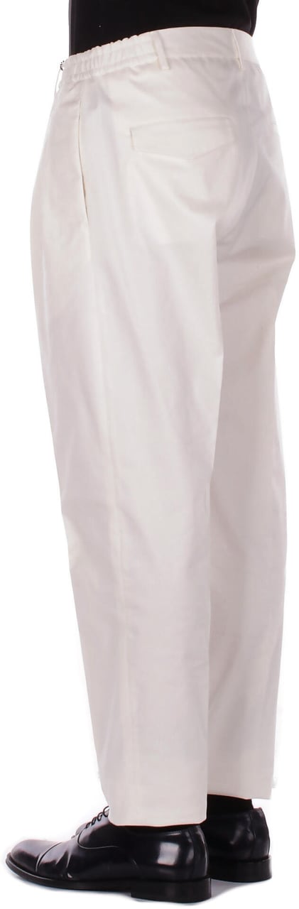 Tagliatore Trousers Cream Wit