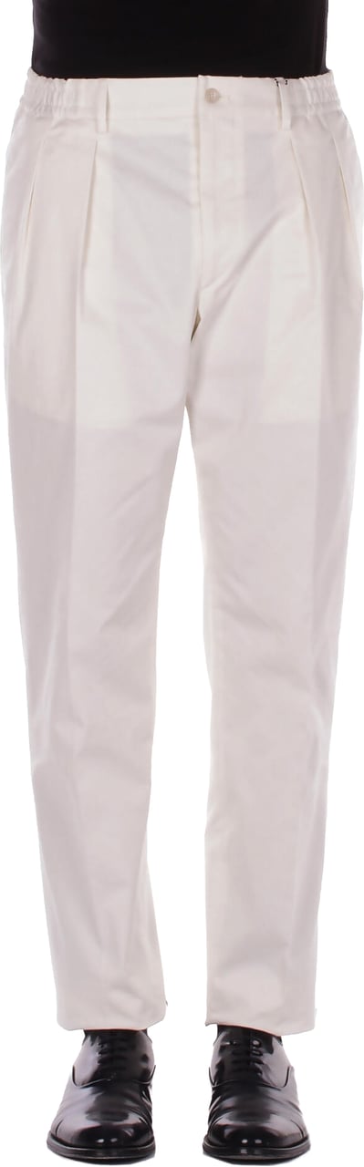 Tagliatore Trousers Cream Wit