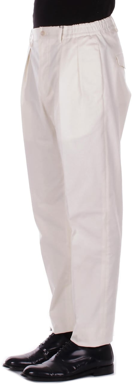 Tagliatore Trousers Cream Wit
