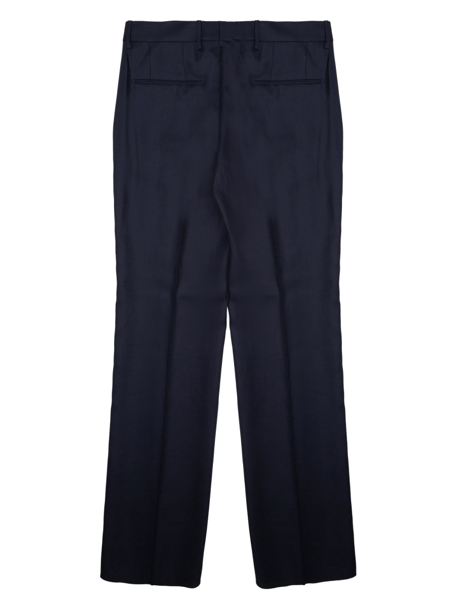 Tagliatore Straight-Leg Trousers with Subtle Pleats and Belt Loops Zwart