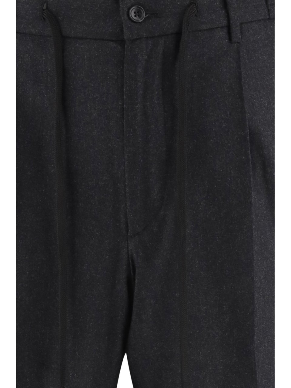 Tagliatore Tailored Stretch Wool Pants With Adjustable Waist And Structured Silhouette Zwart