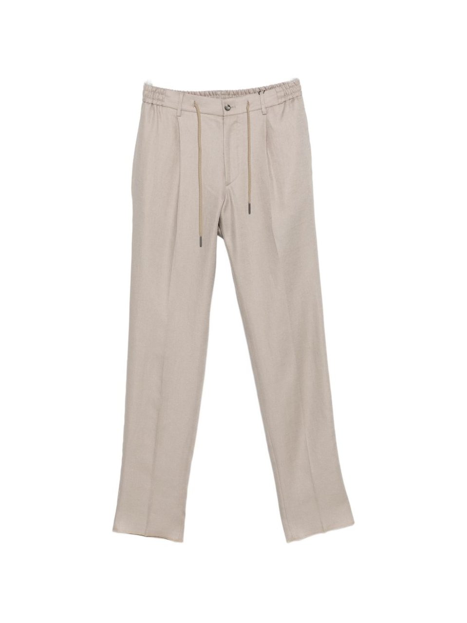 Tagliatore Icoman Light Grey Drawstring Trousers Neutraal