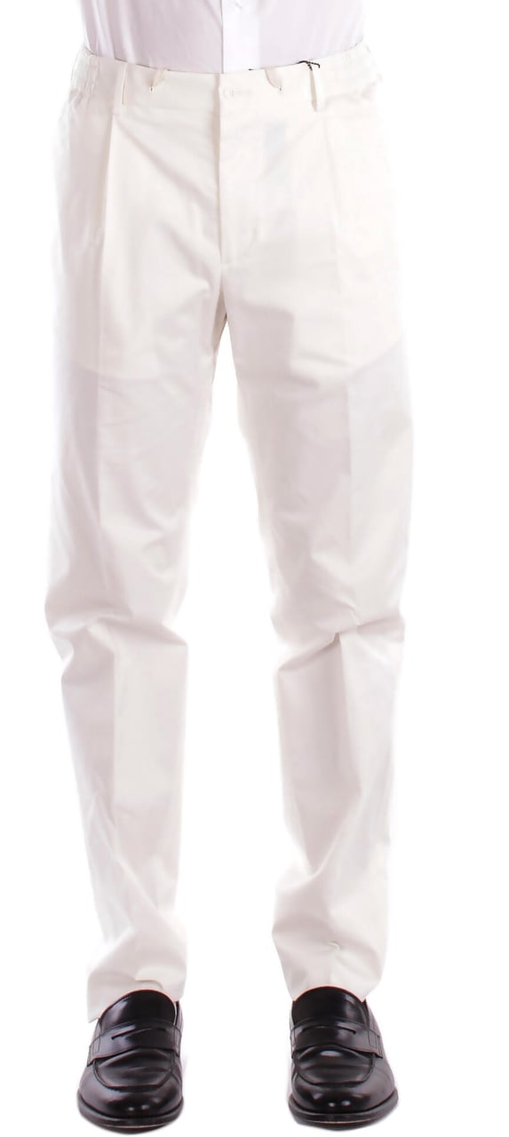Tagliatore Trousers Cream Wit