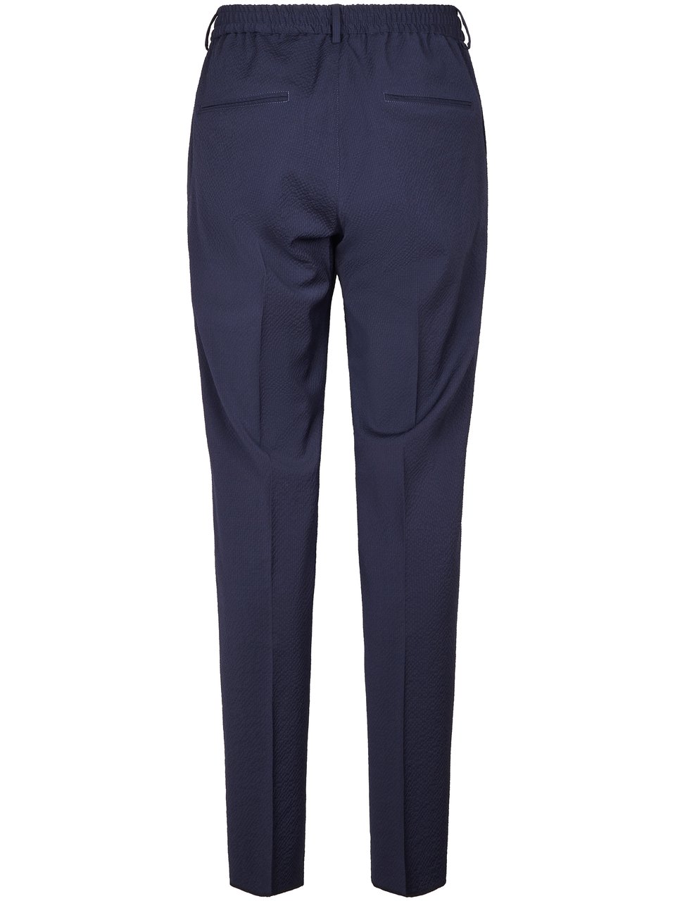 Tagliatore Tailored Blue Trousers with Textured Fabric Surface Zwart