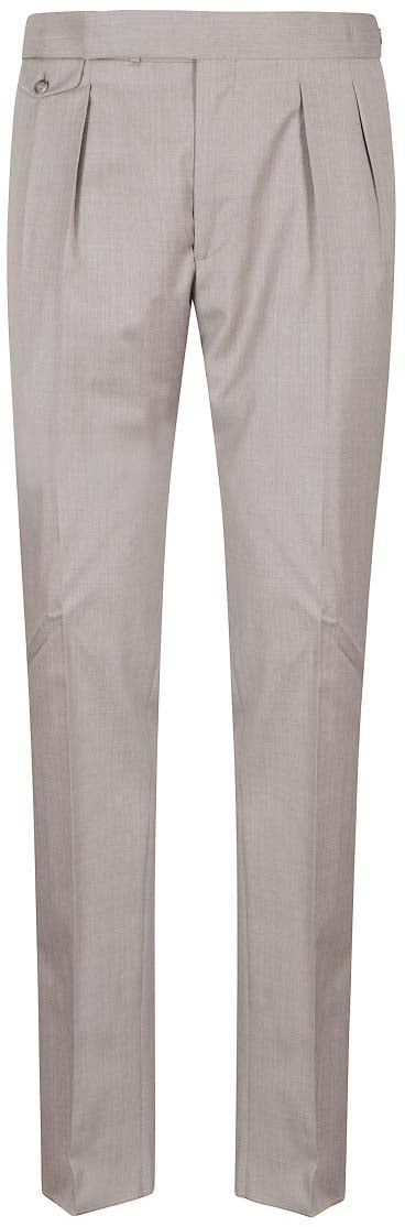 Tagliatore Pant Doppia Pinces Lana Grijs