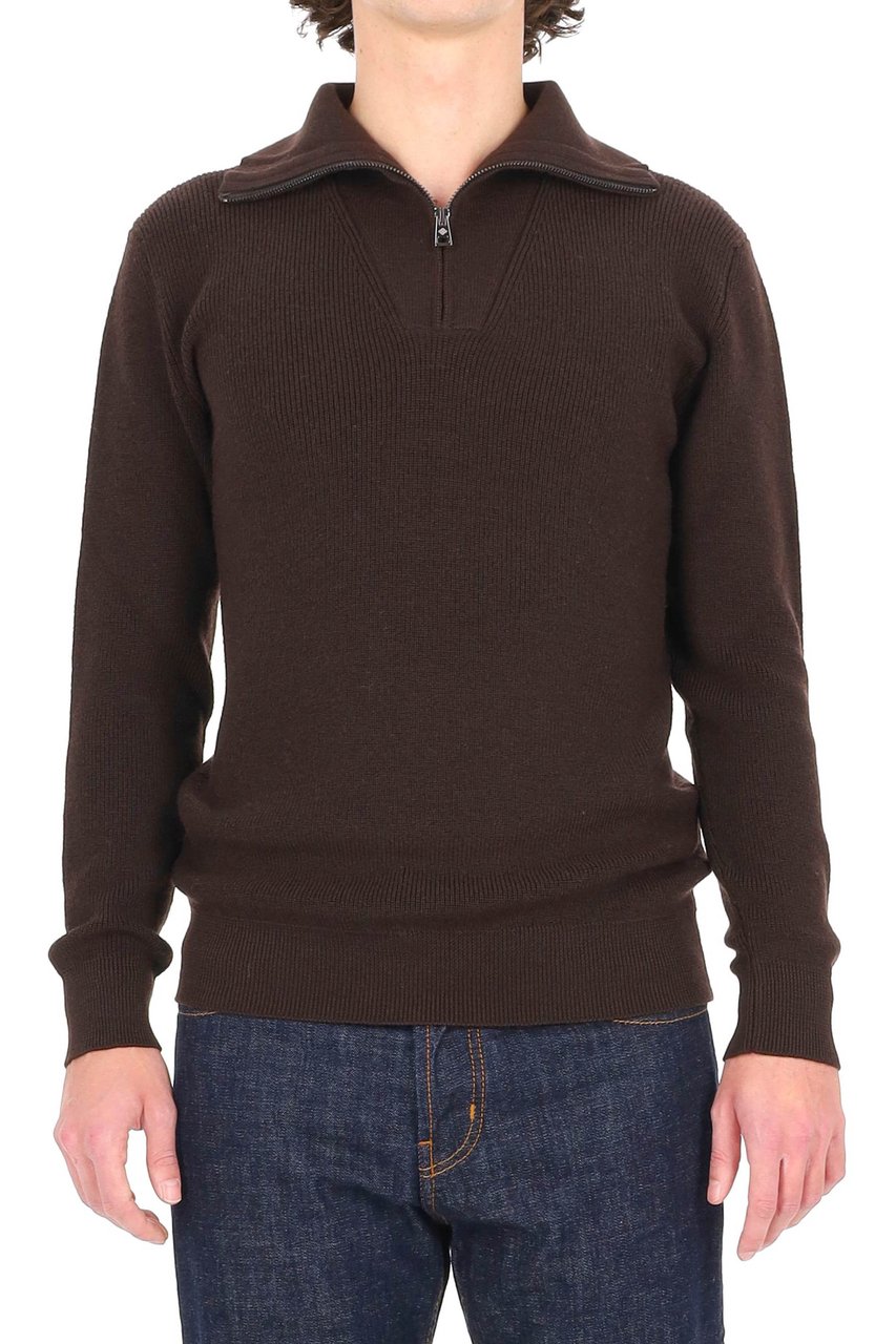 Tagliatore Linton Virgin Wool Truck Driver Sweater Zwart