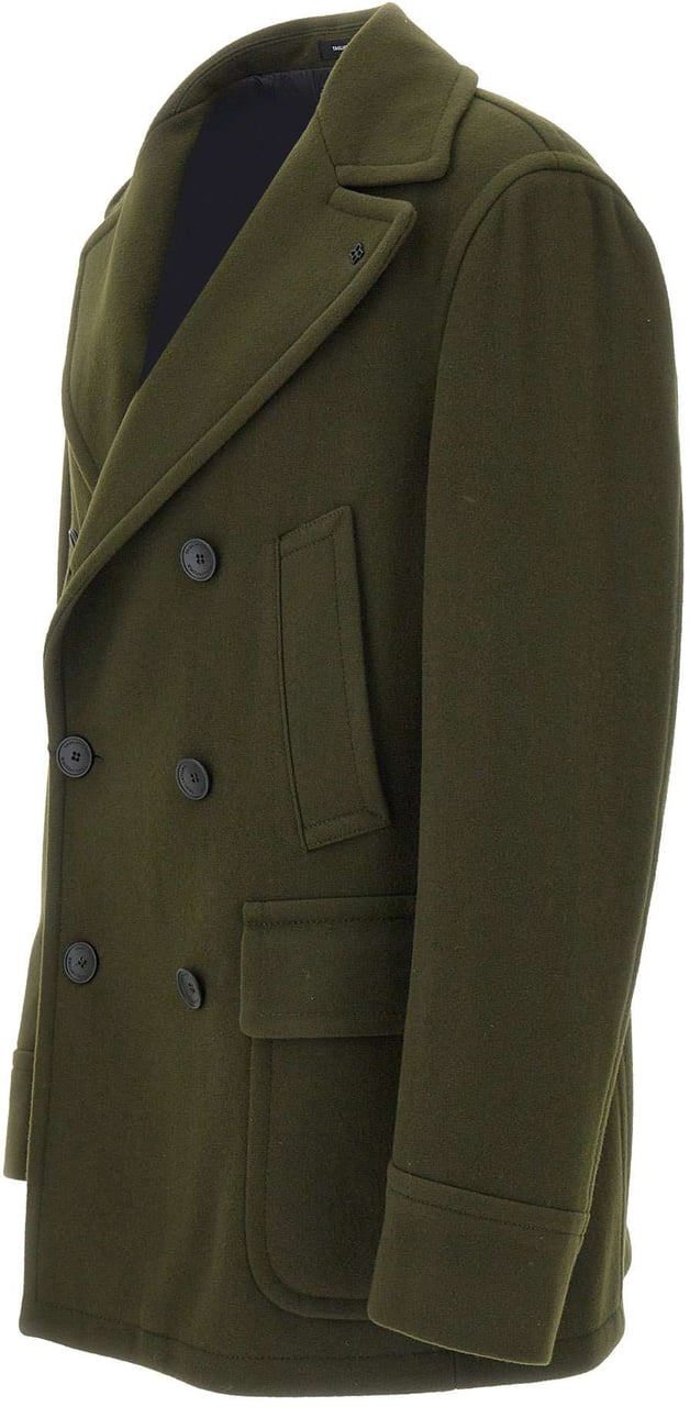 Tagliatore Coats Green Groen