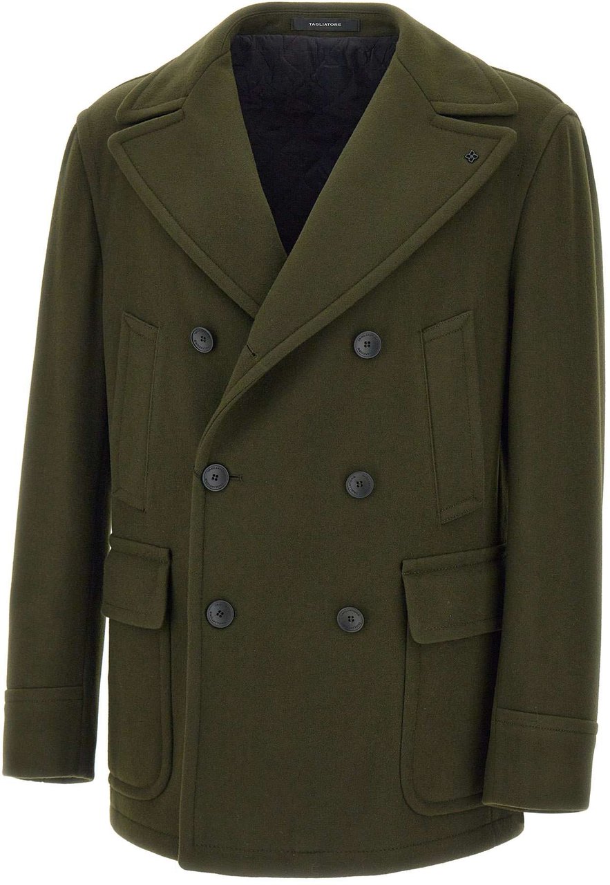 Tagliatore Coats Green Groen