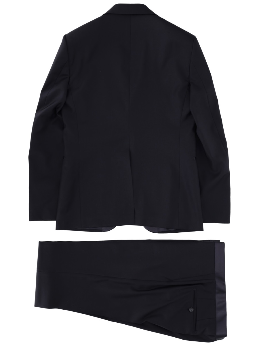Tagliatore Bruce Tuxedo Virgin Wool Suit Zwart