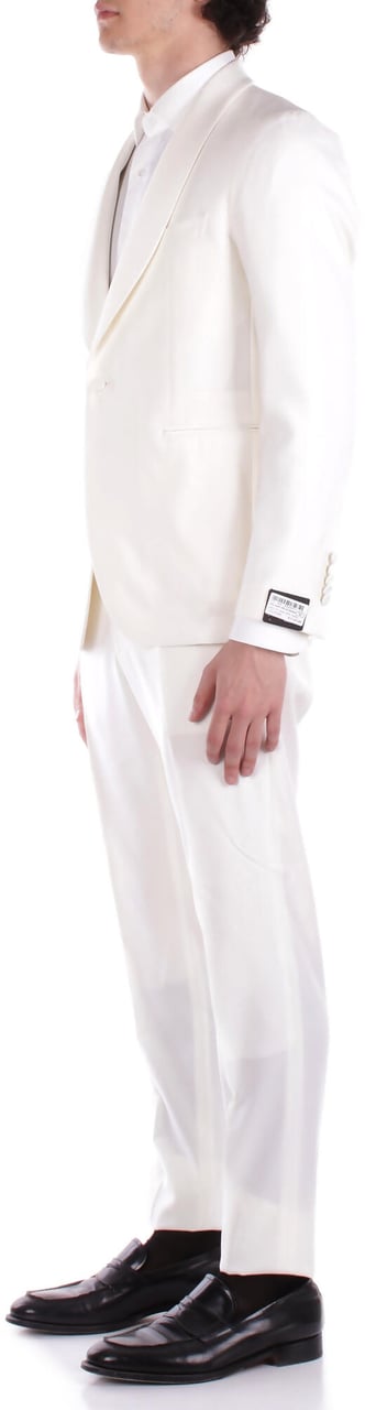 Tagliatore Dresses Cream Wit