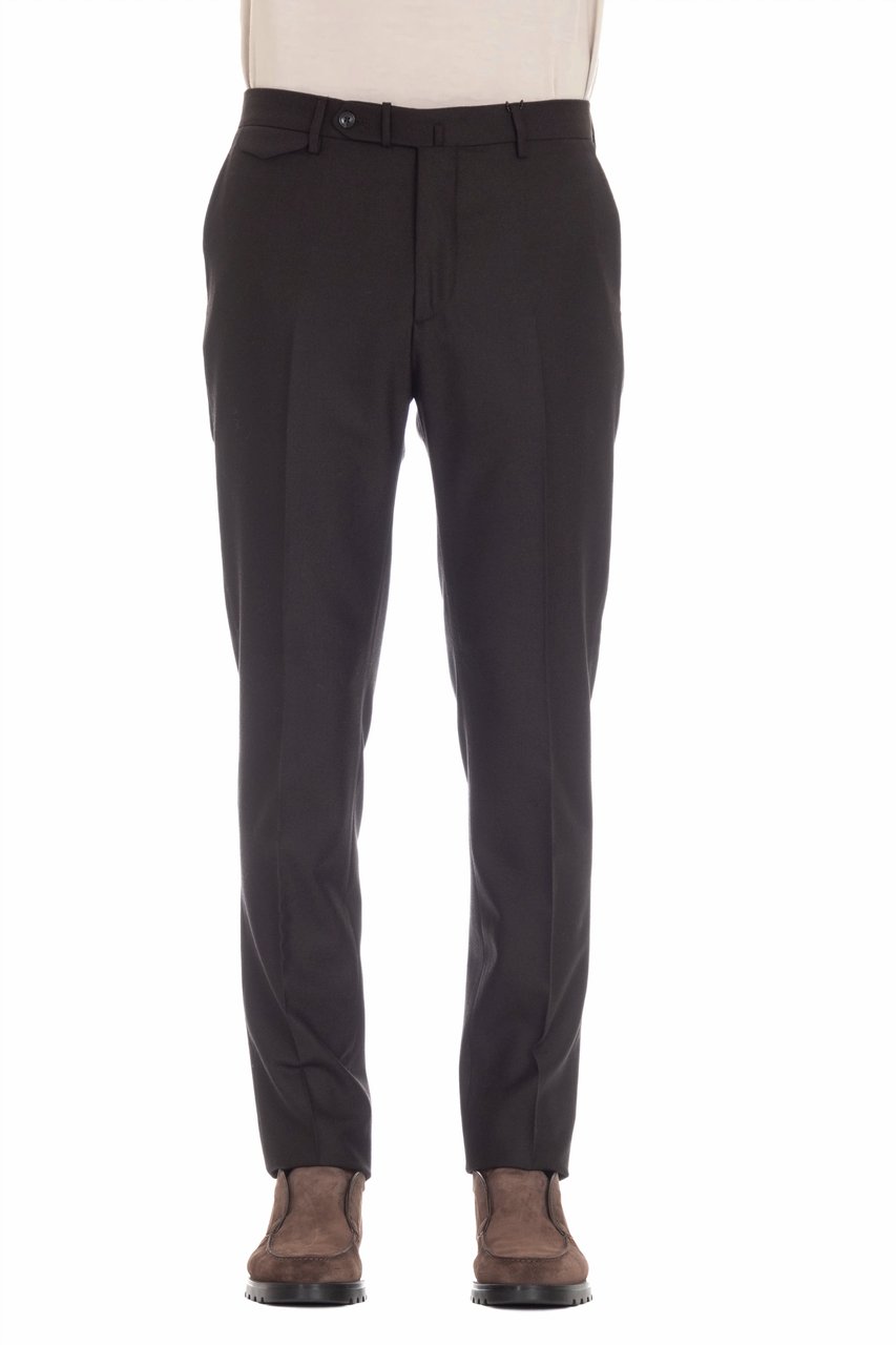 Tagliatore Tag01 Wool-Cashmere Trousers Zwart