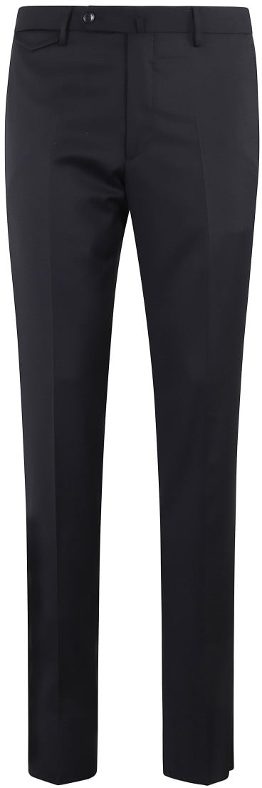 Tagliatore Tapered Tag Virgin Wool Pants Blauw