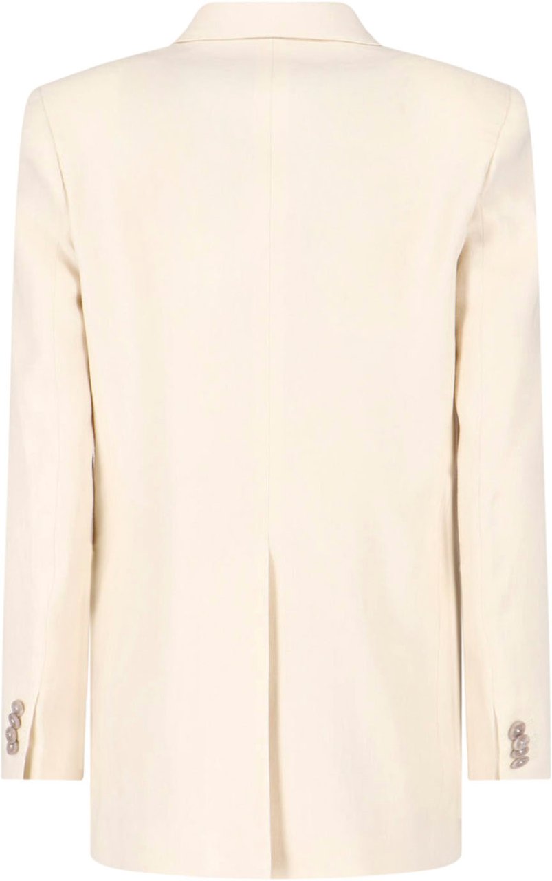 Tagliatore Cream T Jasmine Linen Suit Neutraal
