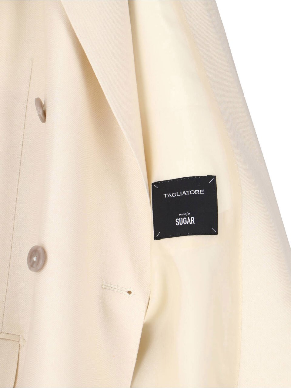 Tagliatore Cream T Jasmine Linen Suit Neutraal