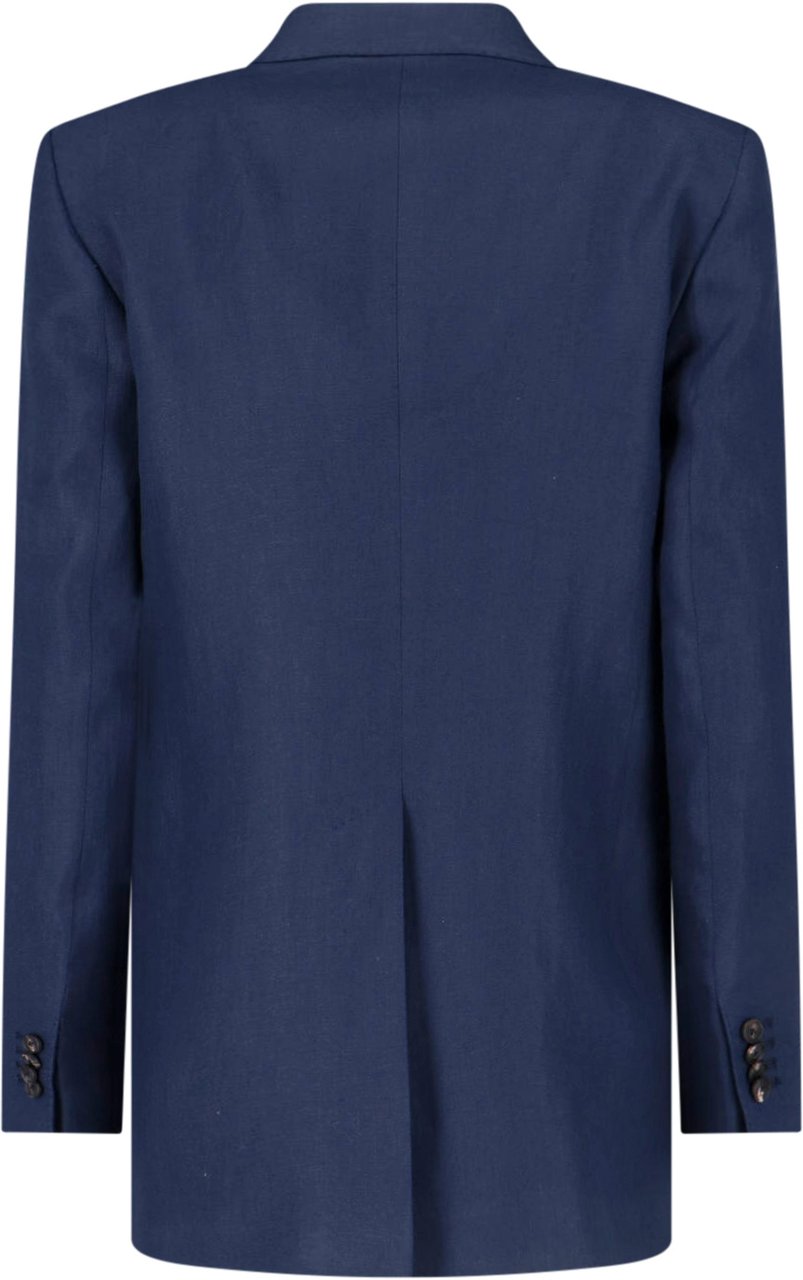 Tagliatore Navy T Jasmine Tailored Linen Suit Blauw