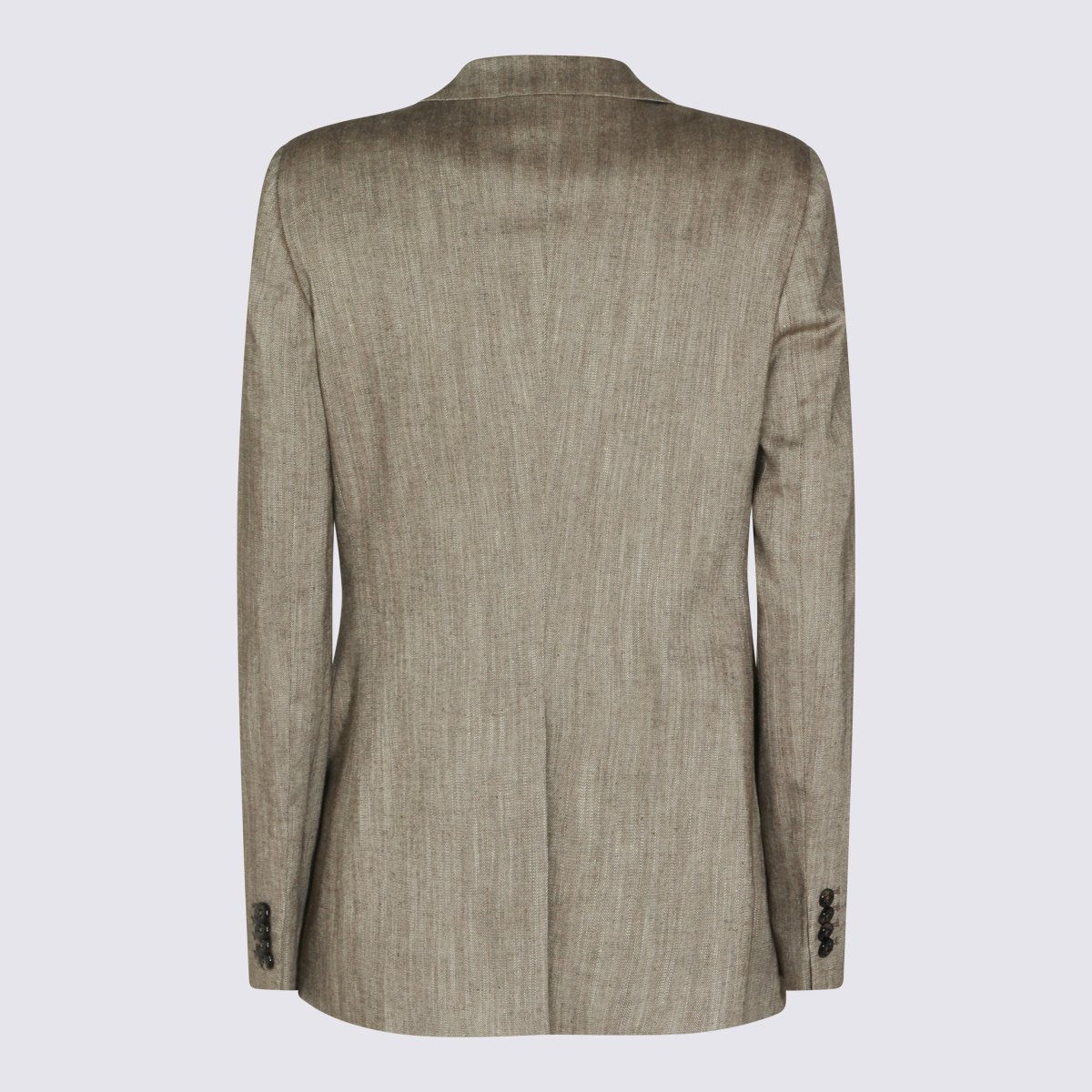 Tagliatore Tailored Herringbone Blazer And Trousers Set Grijs