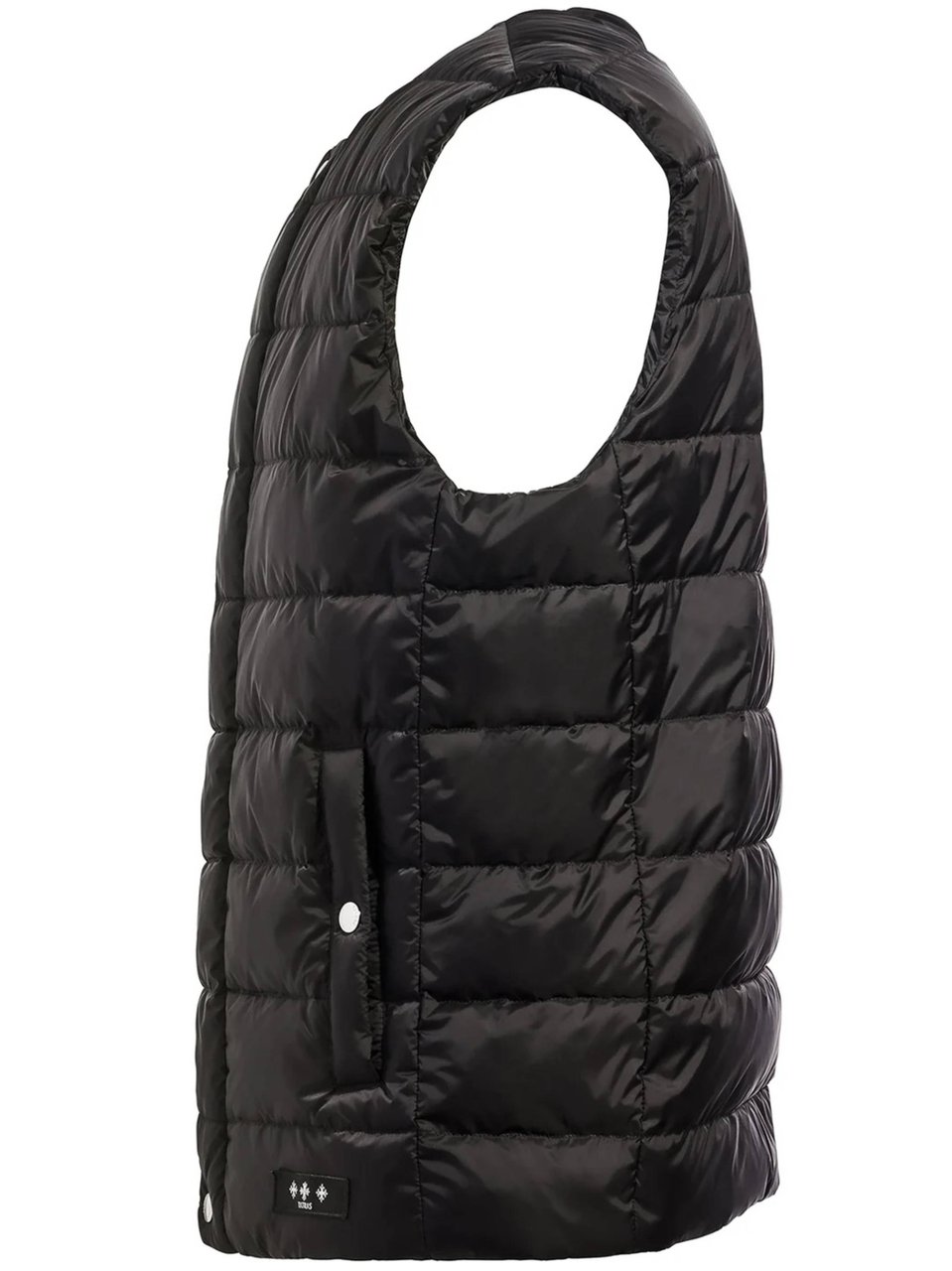 Tatras Black Salonicco Quilted Nylon Puffer Vest Zwart