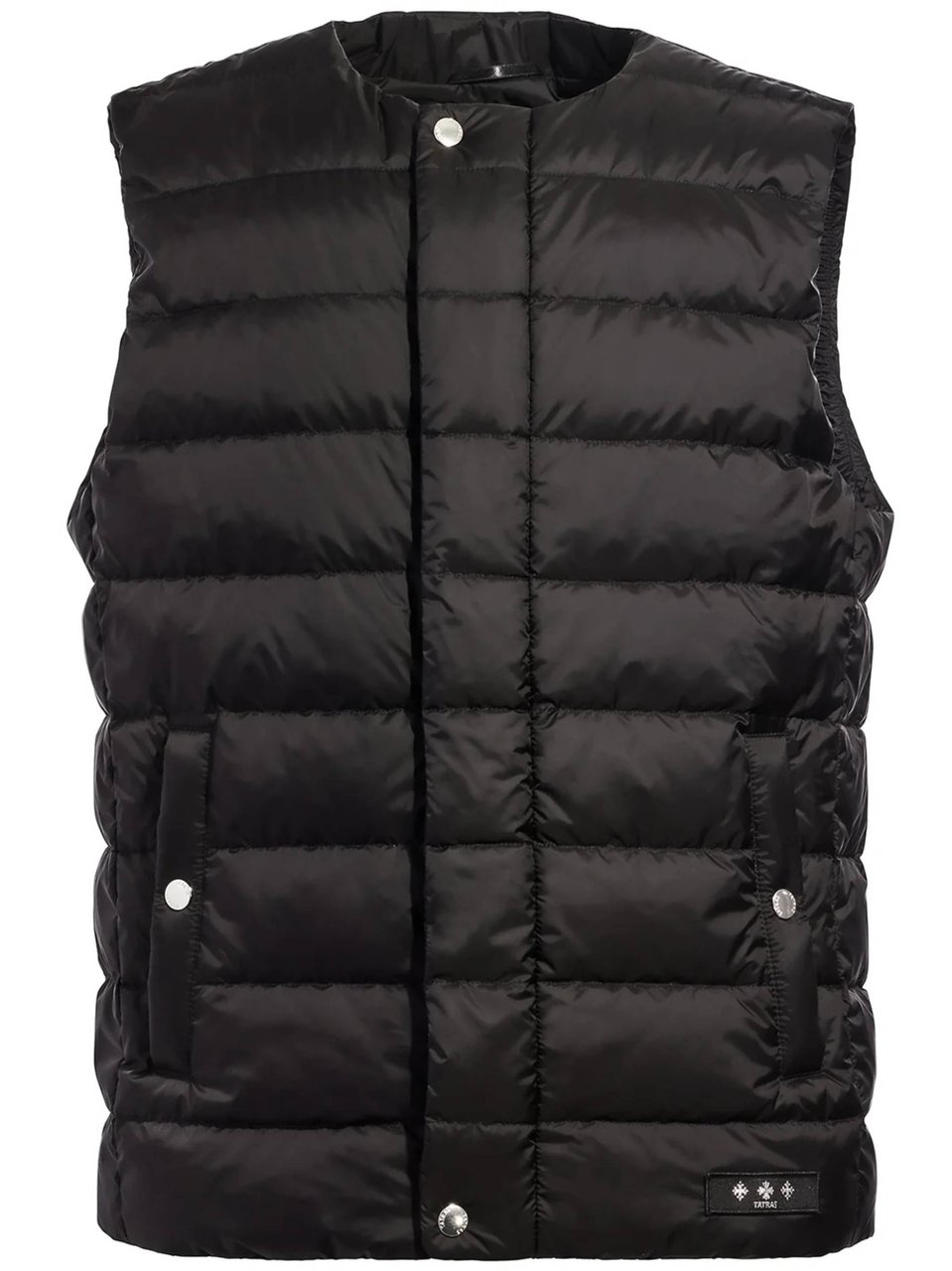 Tatras Black Salonicco Quilted Nylon Puffer Vest Zwart