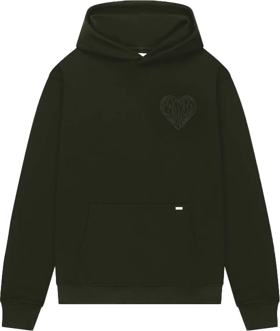 Croyez Croyez Stitched Heart Hoodie Groen