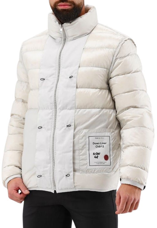 Ten C Ten-C Jas Grijs Down liner met zakken Grijs