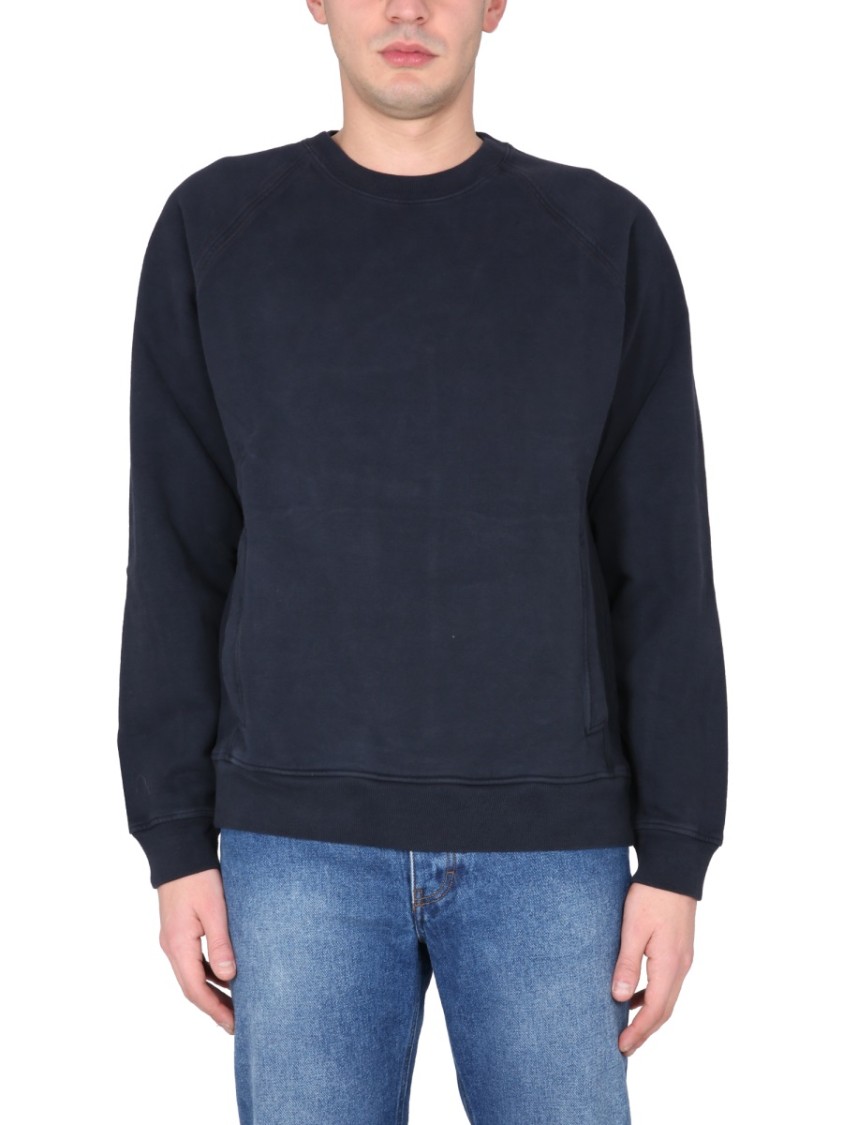 Ten C Relaxed Fit Crewneck Sweatshirt Zwart