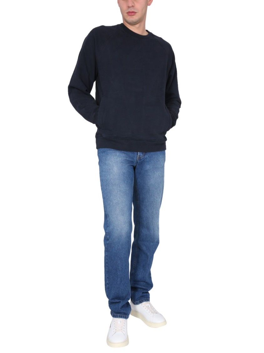 Ten C Relaxed Fit Crewneck Sweatshirt Zwart
