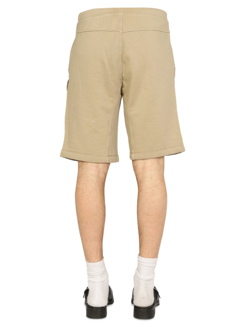 Ten C Bermuda Shorts With Elastic Waistband Neutraal