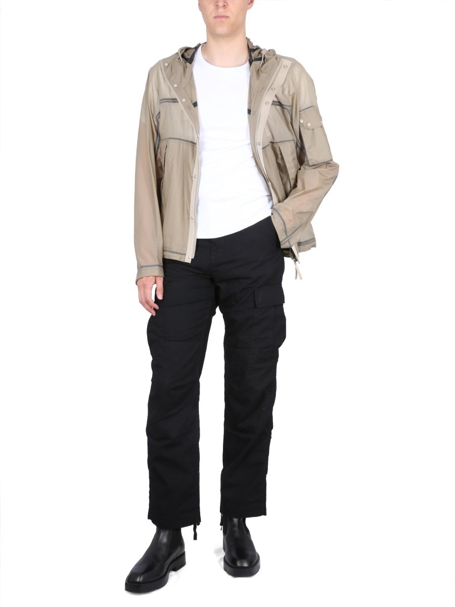 Ten C Bonded Anorak Jacket with Adjustable Hood Neutraal