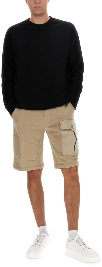Ten C Black Regular Fit Sweatshirt Zwart