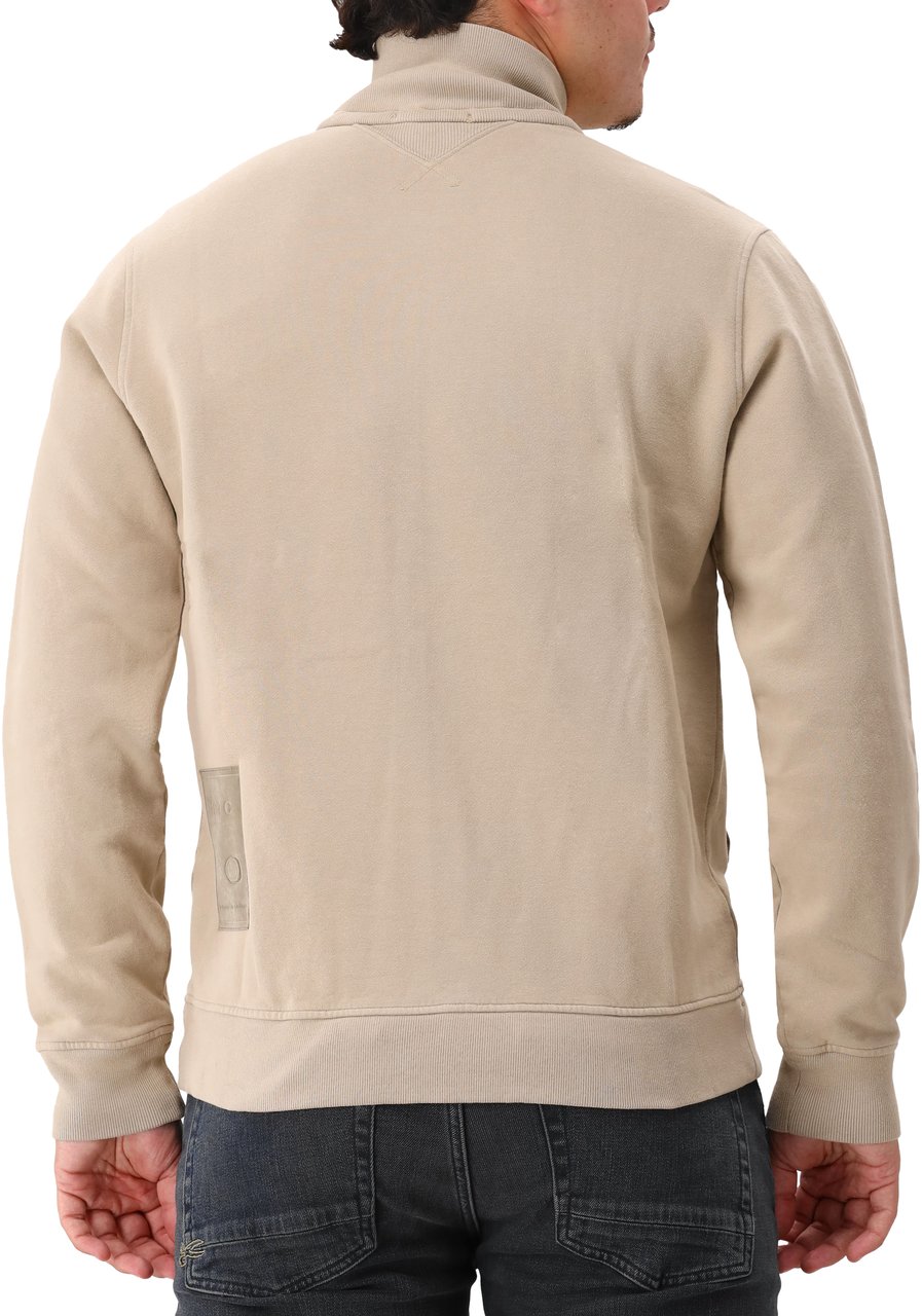 Ten C Ten-C Vest Bruin Felpa Aperta Bruin