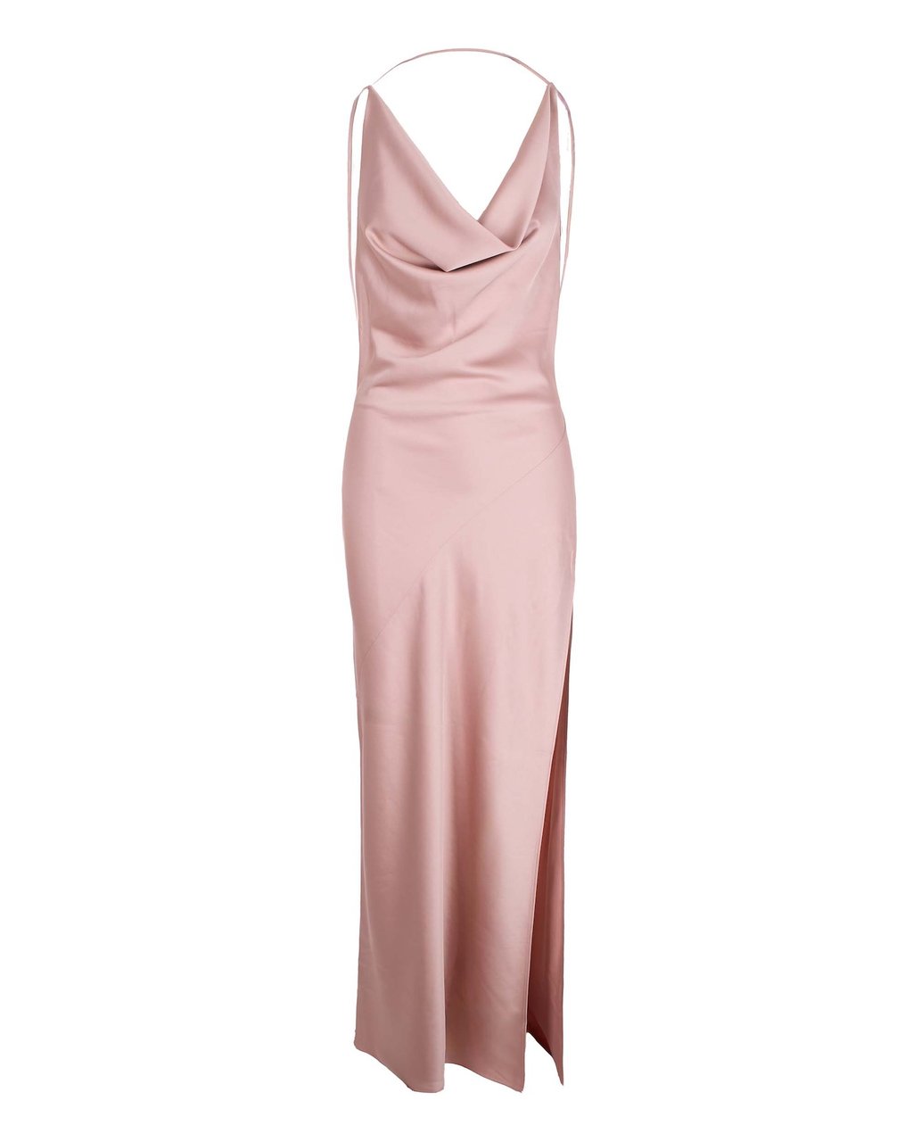The Andamane Vera Petal Satin Dress Roze
