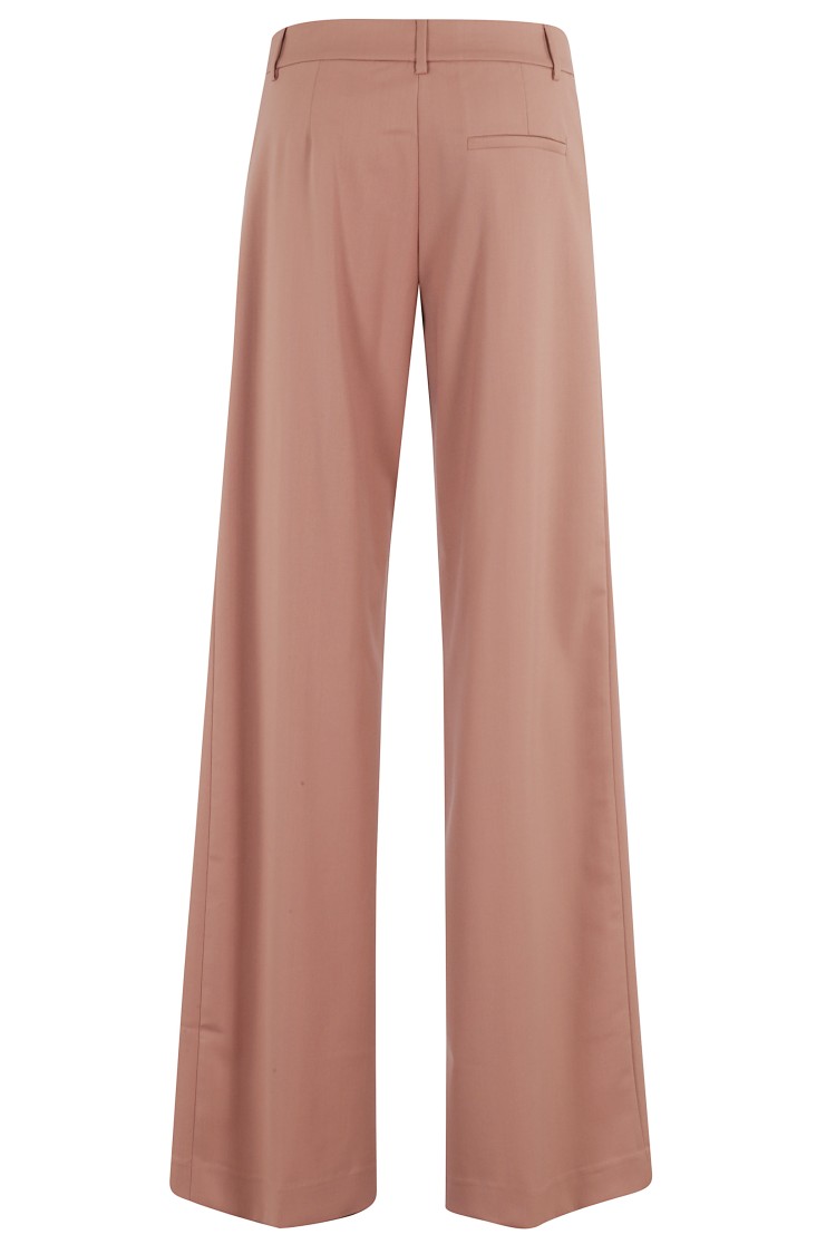 The Andamane High-Waisted Gabardine Trousers Roze