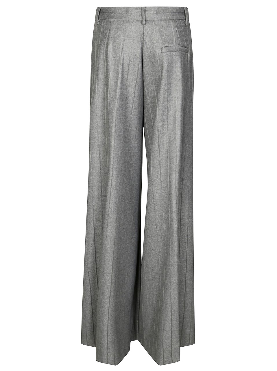 The Andamane Wide-Leg Palazzo Pants with Vertical Pinstripes Grijs