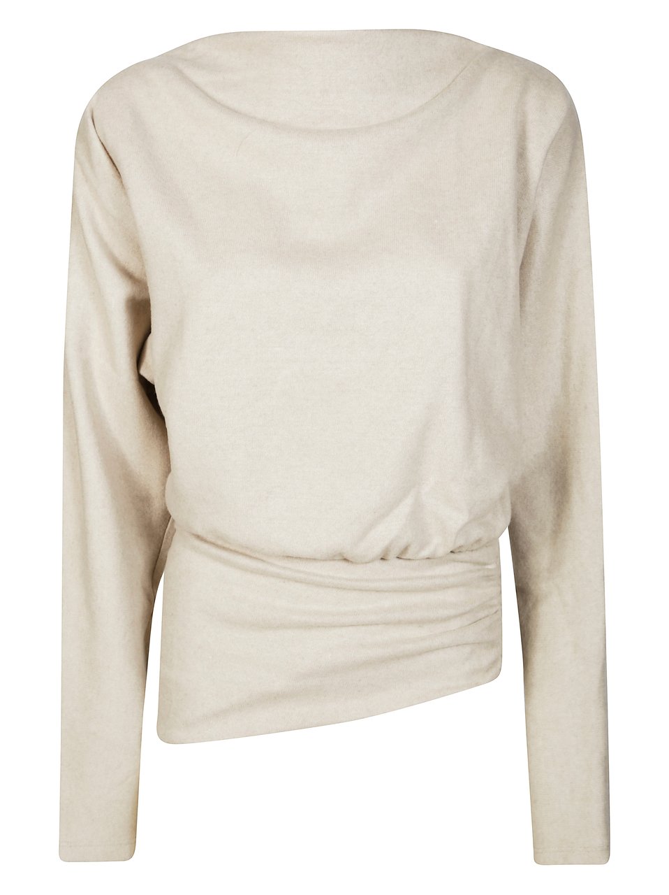 The Andamane Long-Sleeved Asymmetrical Top Wit