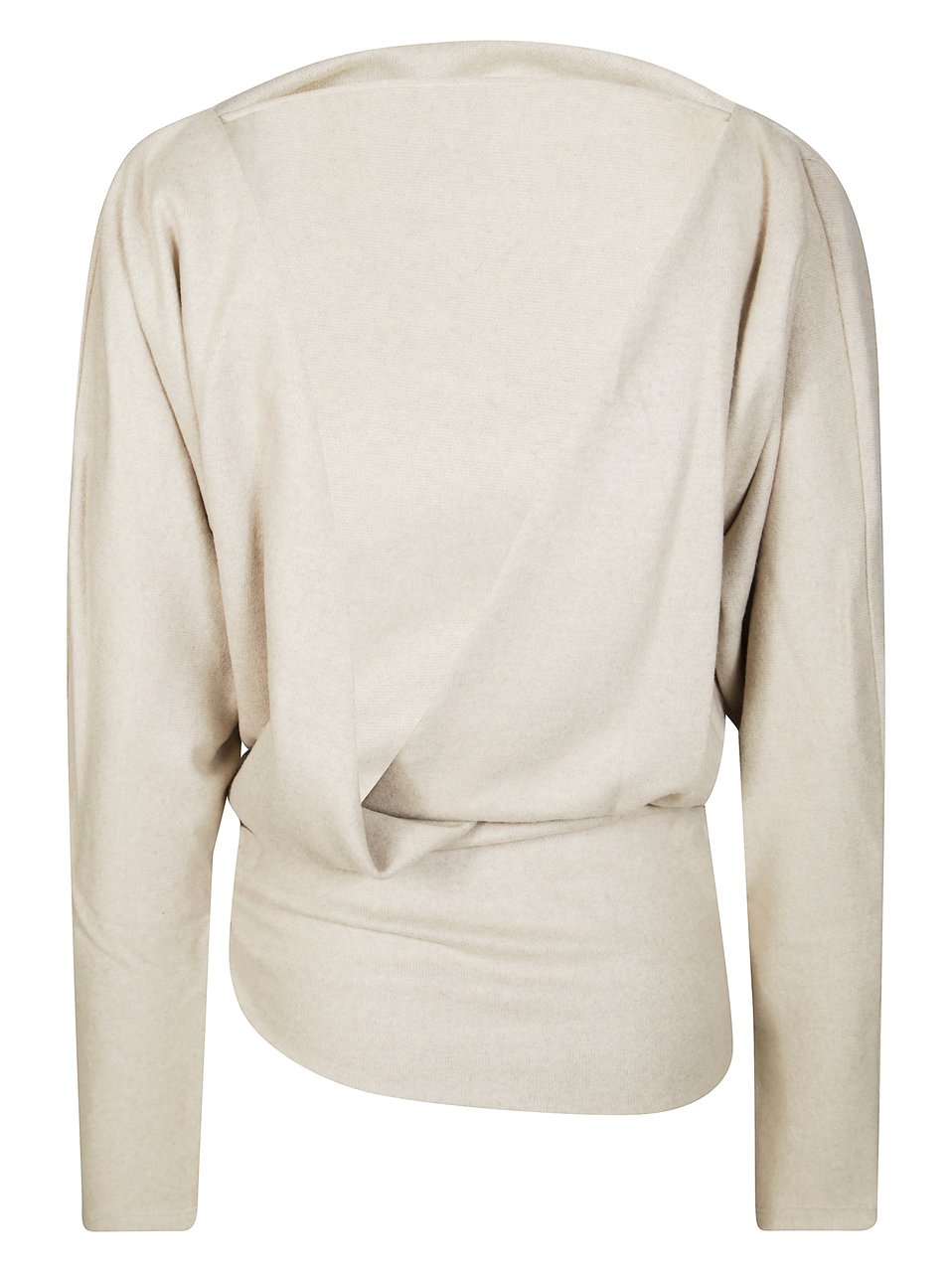 The Andamane Long-Sleeved Asymmetrical Top Wit