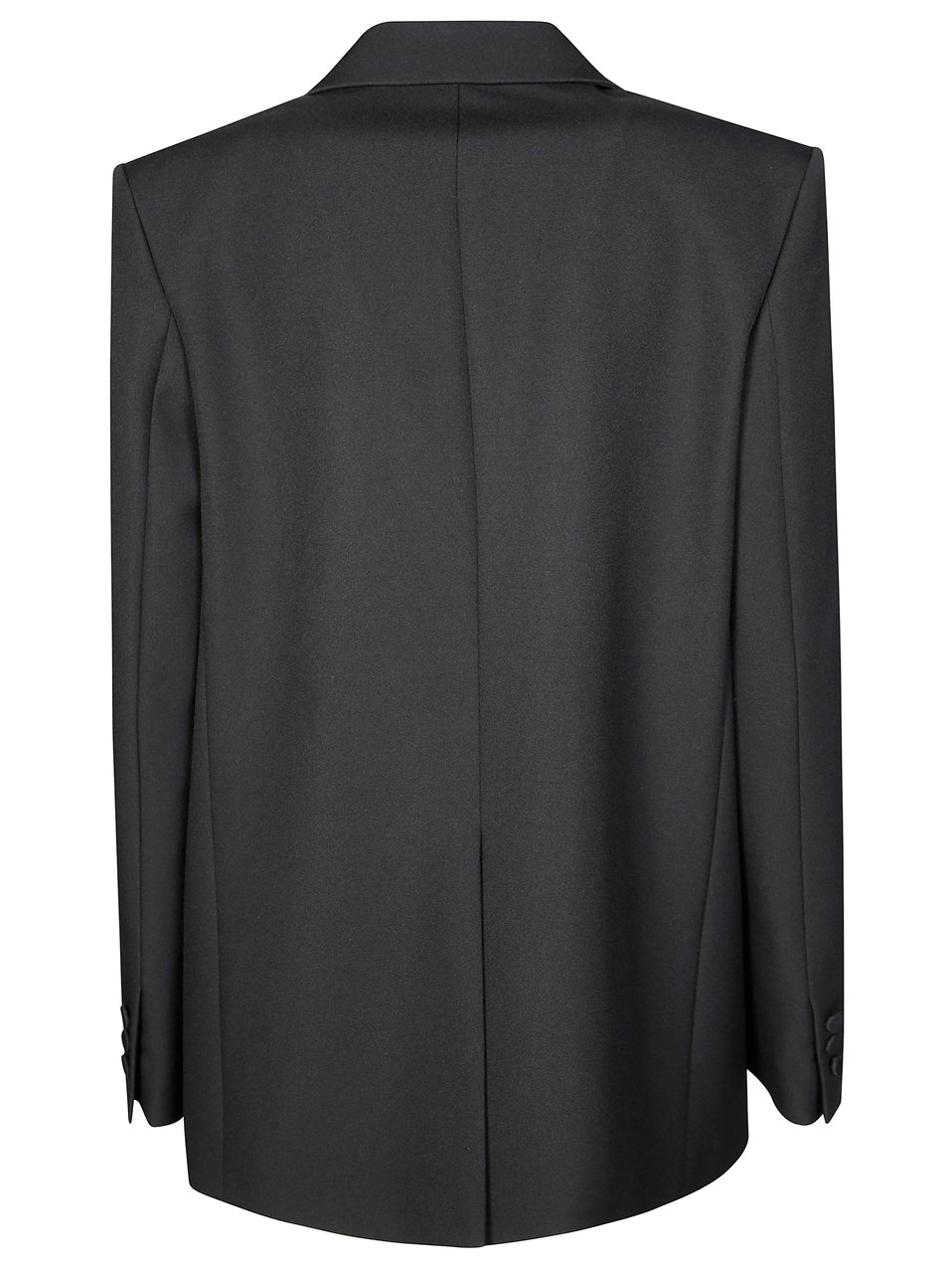 The Andamane Sophisticated Crepe Blazer with Classic Lapel Zwart
