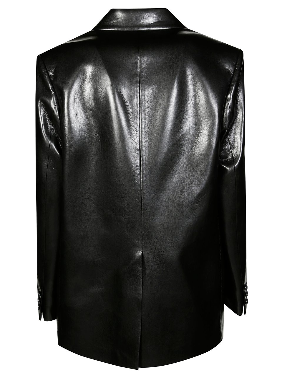 The Andamane Tailored Black Blazer with Classic Lapel and Structured Fit Zwart