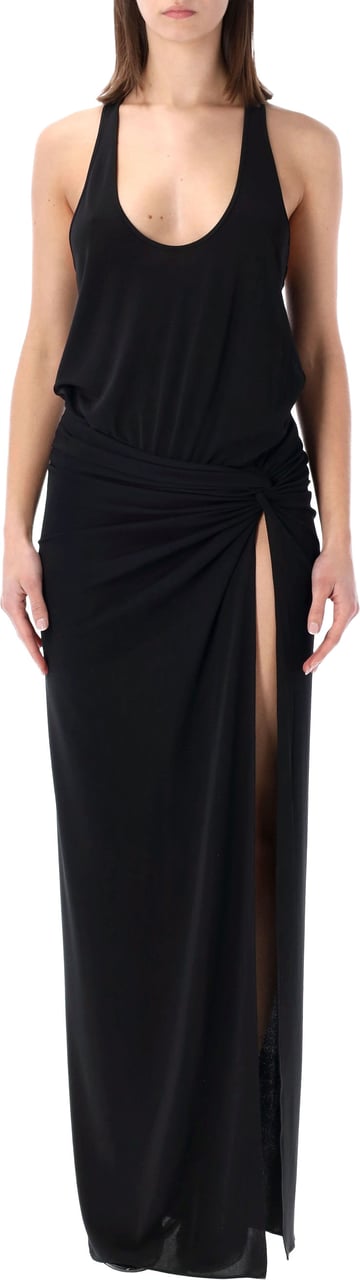 The Andamane Juno Tank Maxy Dress Nero Zwart