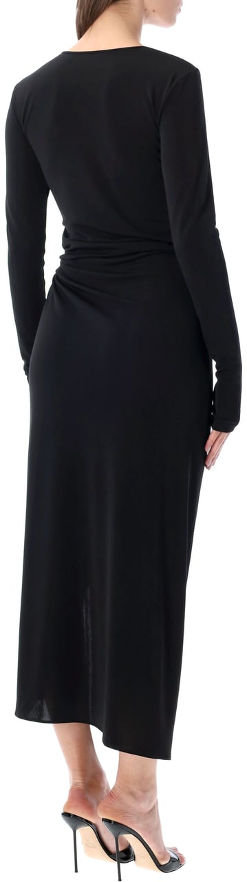 The Andamane New Gia Midi Dress Nero Zwart