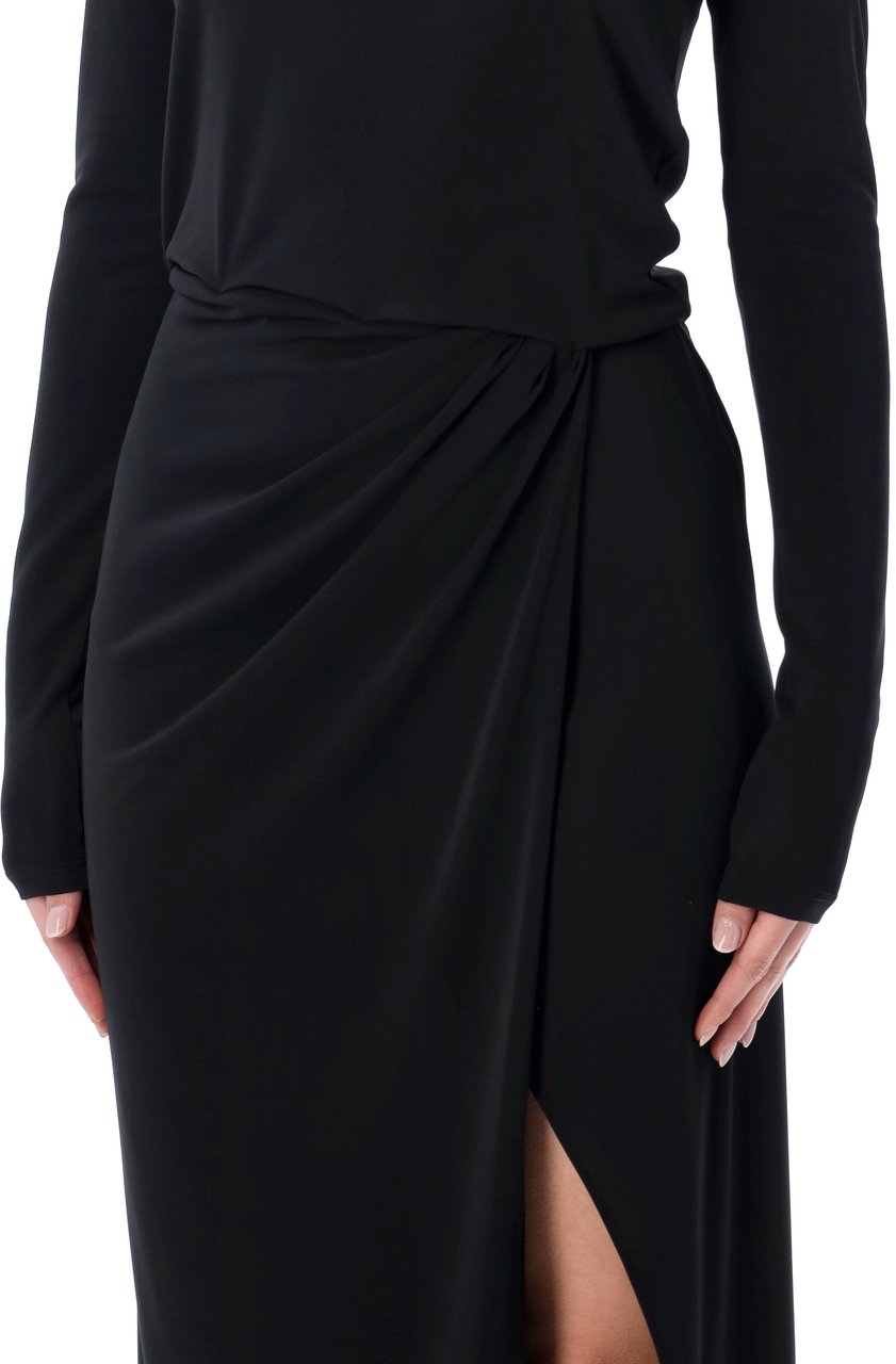 The Andamane New Gia Midi Dress Nero Zwart