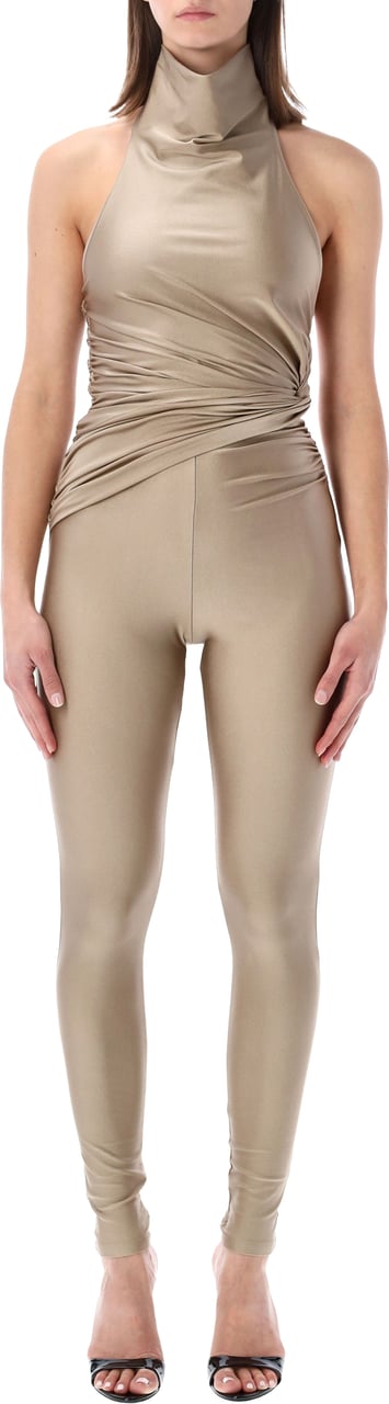 The Andamane Tatiana Jumpsuit Light Greige Taupe