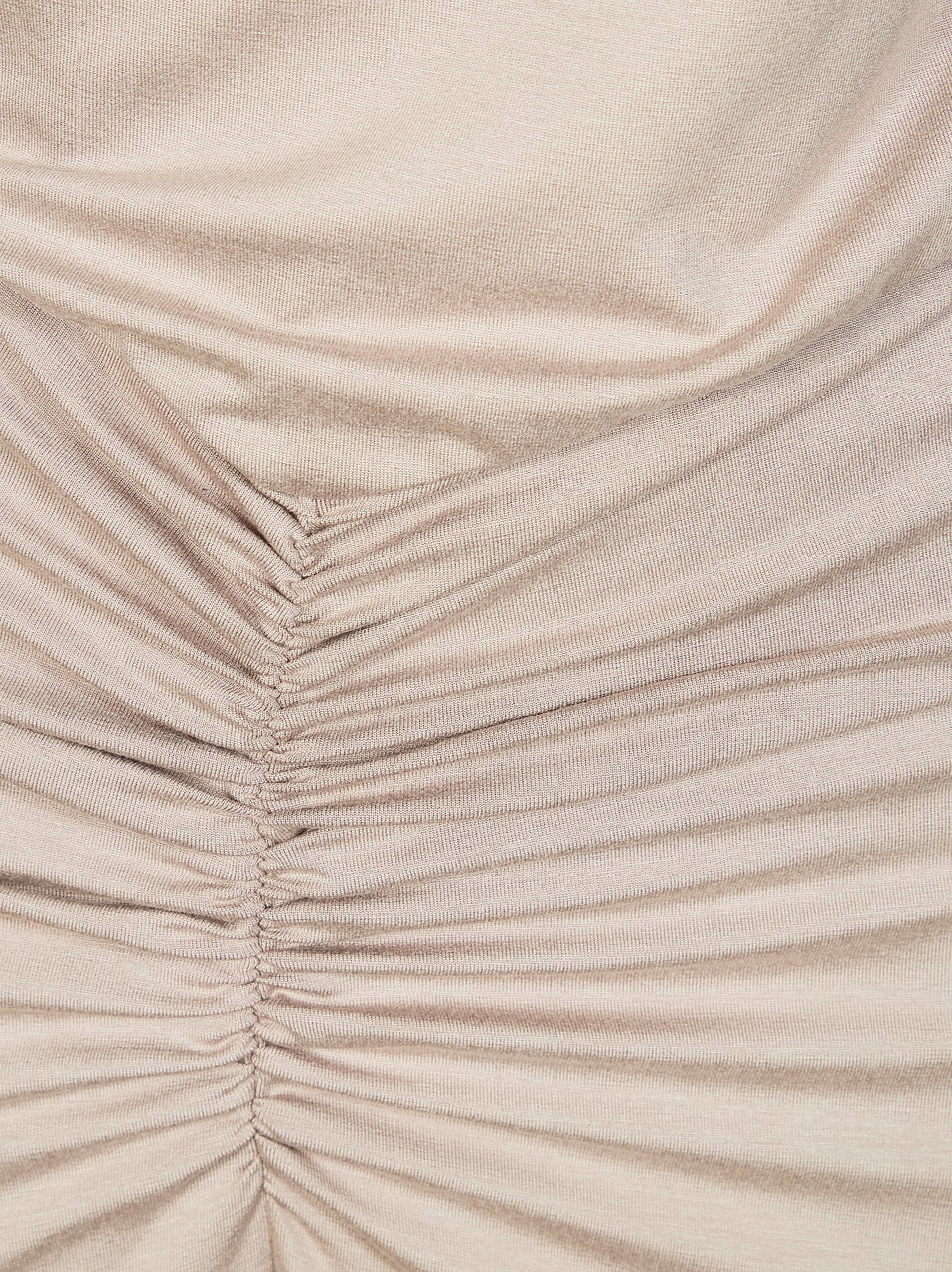 The Andamane High Neck Fitted Center Center Dress Neutraal
