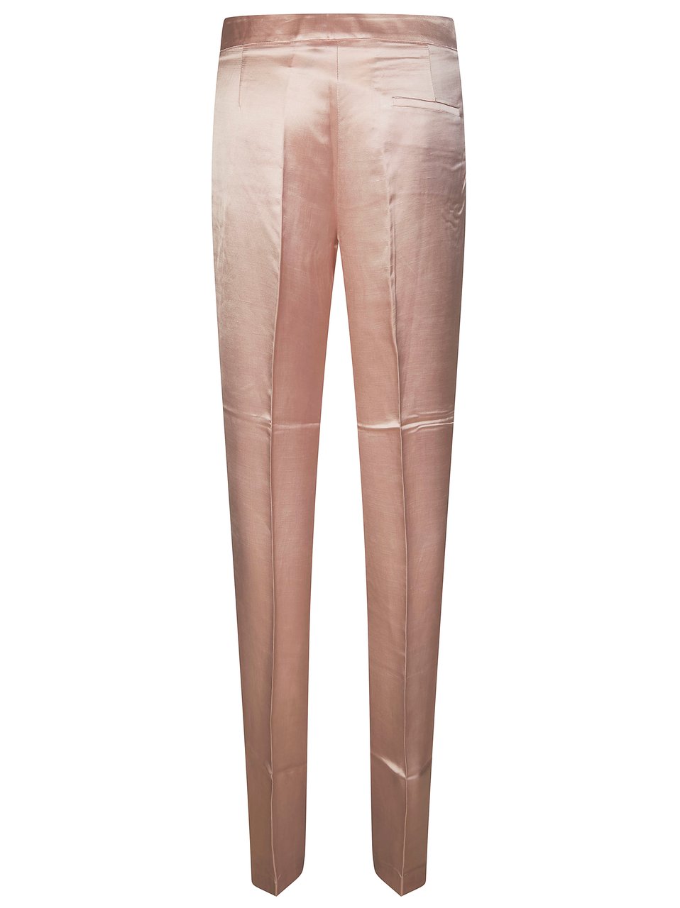 The Andamane Viscose Blend Sleek Side Pockets Pants Roze
