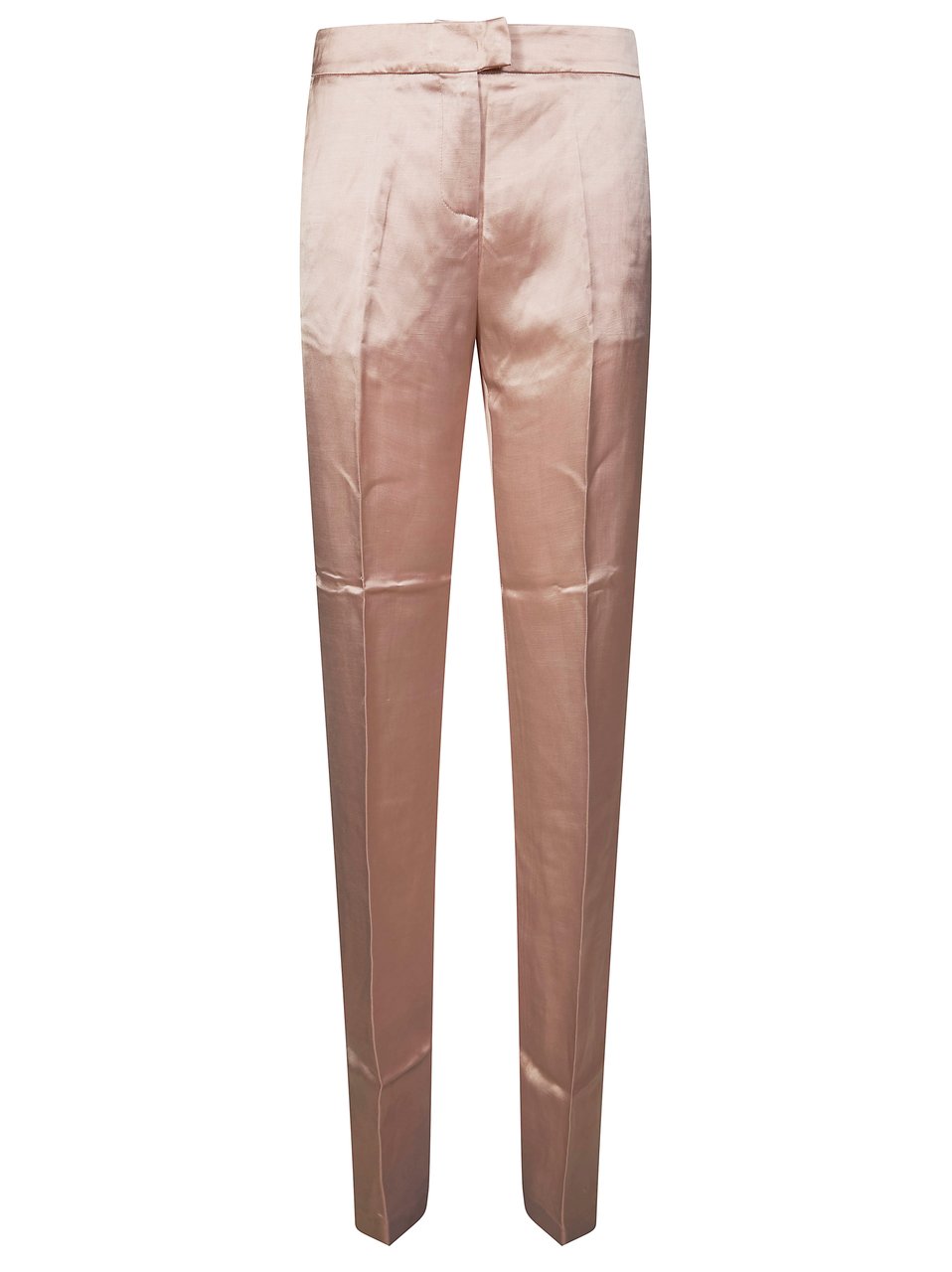 The Andamane Viscose Blend Sleek Side Pockets Pants Roze