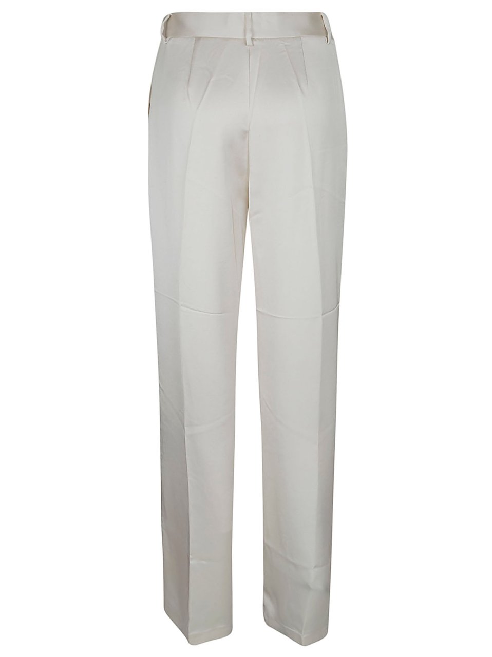 The Andamane High-Waisted Satin Trousers with Tailored Silhouette Wit