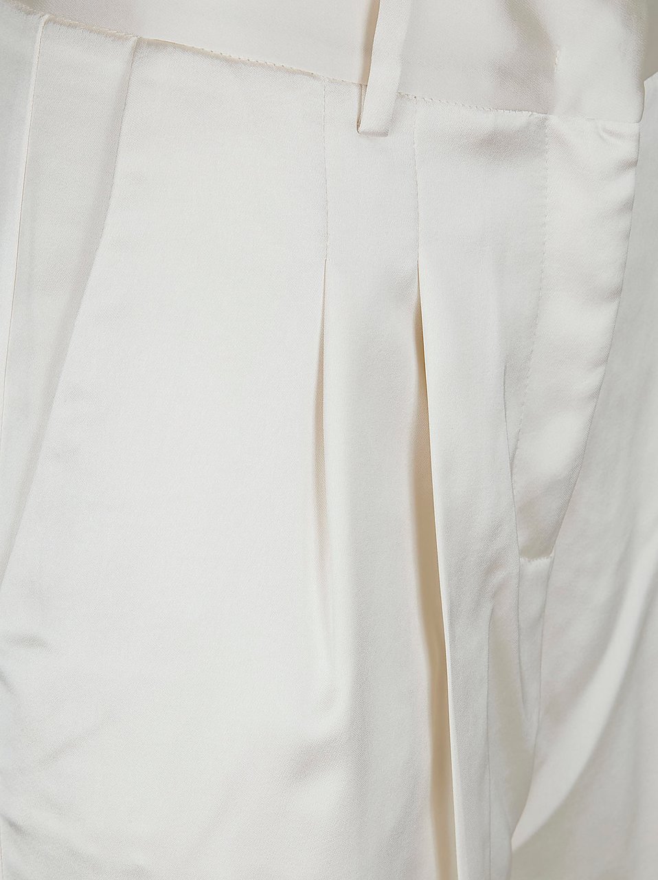 The Andamane High-Waisted Satin Trousers with Tailored Silhouette Wit