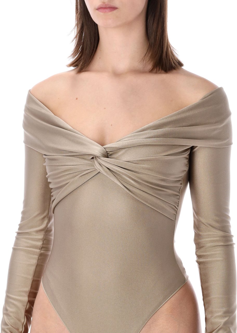 The Andamane Kendall Bodysuit Light Greige Taupe