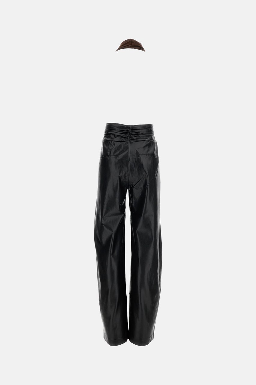 The Andamane Black Atral Draped Jersey Jumpsuit Bruin